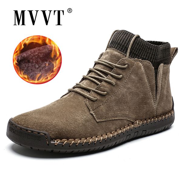 cow suede leather men boots fashion warm winter snow boots waterproof winter shoes leather men ankle boots fur men shoes 200928, Black
cow suede leather men boots fashion warm winter snow boots waterproof winter shoes leather men ankle boots fur men shoes 200928, Black