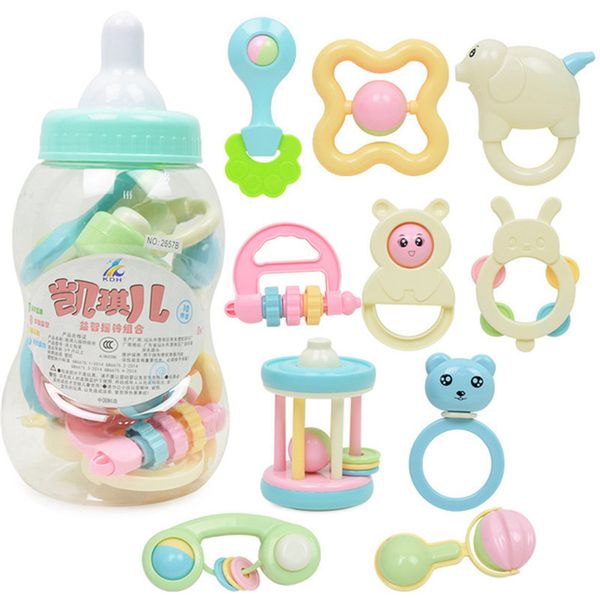 10pcs baby first rattles toys and teether 0-12 month toy with giant milk bottle grasp kids educational toys for childr 1020
10pcs baby first rattles toys and teether 0-12 month toy with giant milk bottle grasp kids educational toys for childr 1020
