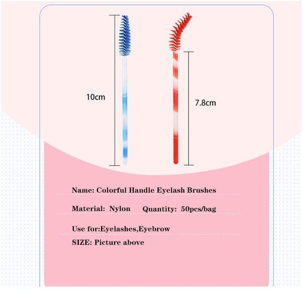 50pcs eyelash brushes disposable colorful handle nylon grafting eyebrow brush eyelash volume lip brush set eye make jllwjj
50pcs eyelash brushes disposable colorful handle nylon grafting eyebrow brush eyelash volume lip brush set eye make jllwjj