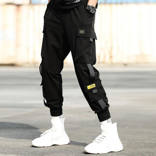 men casual elastic waistband ankle tied pockets cargo pants drawstring trousers kg-216, Black
men casual elastic waistband ankle tied pockets cargo pants drawstring trousers kg-216, Black