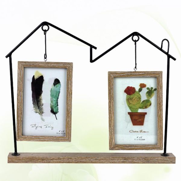 6 inches iron hanging double p frame creative picture frame for house decoration
6 inches iron hanging double p frame creative picture frame for house decoration