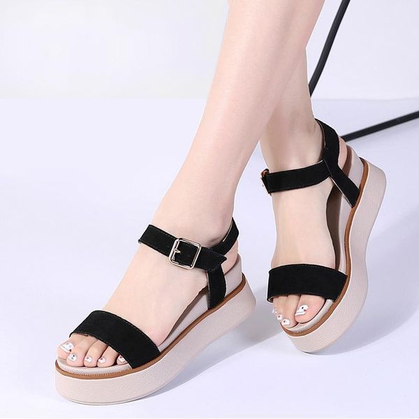 sandals 2021 summer women platform wedges thick heel flat gladiator ladies original 80201, Black
sandals 2021 summer women platform wedges thick heel flat gladiator ladies original 80201, Black