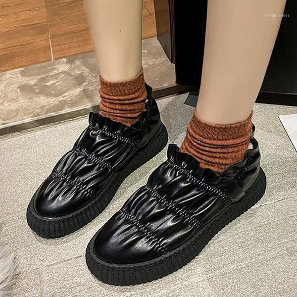 rimocy pu leather waterproof snow boots womens soft bottom pleated winter boots women new fashion round toe black woman shoes1
rimocy pu leather waterproof snow boots womens soft bottom pleated winter boots women new fashion round toe black woman shoes1