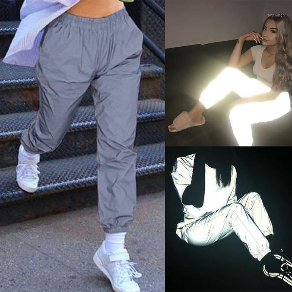 women high waist solid luminous sports pants loose casual long trousers summer workout female leggings sportwear femme 20201, Black;white
women high waist solid luminous sports pants loose casual long trousers summer workout female leggings sportwear femme 20201, Black;white