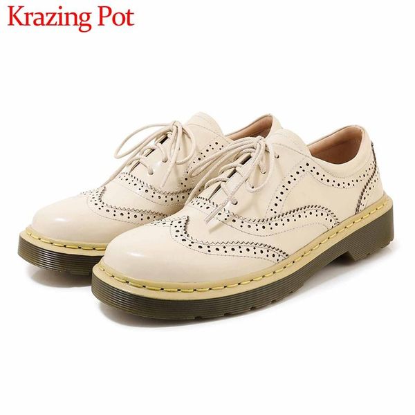 krazing горшок новые смешанные цвета brogue вырезанные из натуральной кожи круглый носок меда пятка способ зашнуровать женщина классического, Black
krazing горшок новые смешанные цвета brogue вырезанные из натуральной кожи круглый носок меда пятка способ зашнуровать женщина классического, Black