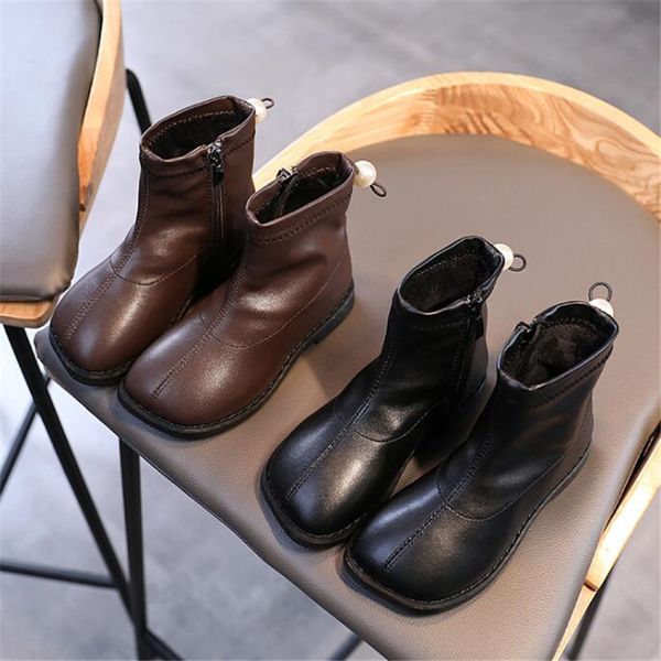 2020 autumn winter fashion children martin boots girls short boots soft bottom non-slip wear flat boot plus velvet children cotton boots, Black;grey
2020 autumn winter fashion children martin boots girls short boots soft bottom non-slip wear flat boot plus velvet children cotton boots, Black;grey