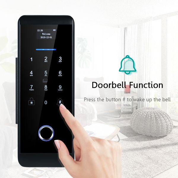 smart fingerprint glass door lock 5 ways to unlock intelligent doorbell attendance device anti decode touch screen home
smart fingerprint glass door lock 5 ways to unlock intelligent doorbell attendance device anti decode touch screen home