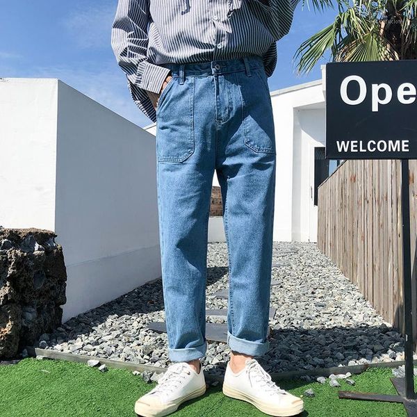 jeans men slim fashion washed solid color casual big pocket denim pants man streetwear hip hop straight jeans trousers male1, Blue
jeans men slim fashion washed solid color casual big pocket denim pants man streetwear hip hop straight jeans trousers male1, Blue