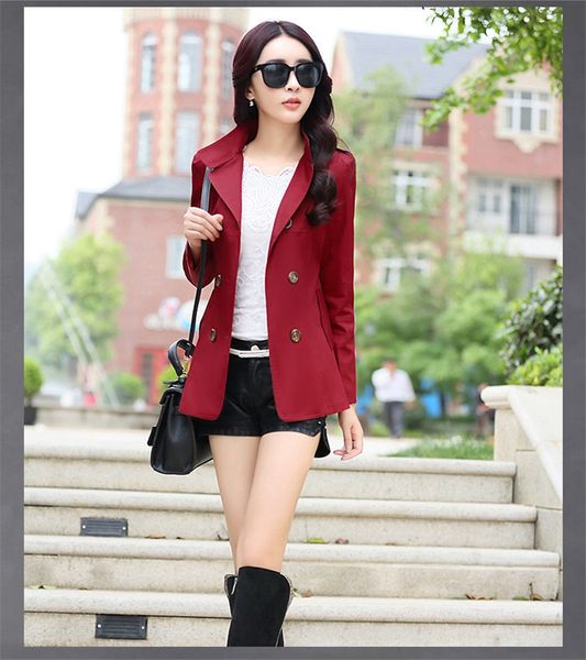 2021 new short woman's autumn spring jacket outwear female trench coat wxf105 ndq7, Tan;black
2021 new short woman's autumn spring jacket outwear female trench coat wxf105 ndq7, Tan;black