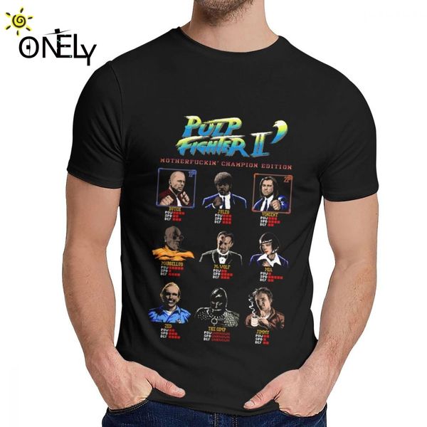 sport parody pulp fiction t shirt funny design classic round neck t-shirt