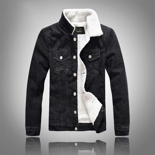m-6xl thicken fleece winter jackets mens coats cotton fur collar denim jeans jackets casual male outerwear clothes,6051, Black;brown
m-6xl thicken fleece winter jackets mens coats cotton fur collar denim jeans jackets casual male outerwear clothes,6051, Black;brown