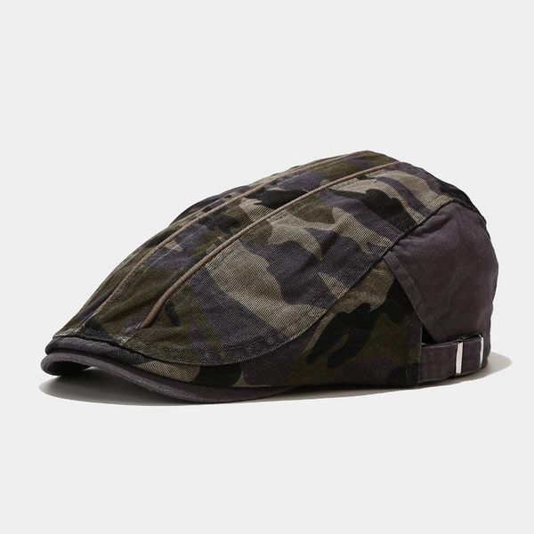 berets men beret cotton camouflage army green blinders hat sboy spring flat peaked hats adjustable driver, Blue;gray
berets men beret cotton camouflage army green blinders hat sboy spring flat peaked hats adjustable driver, Blue;gray