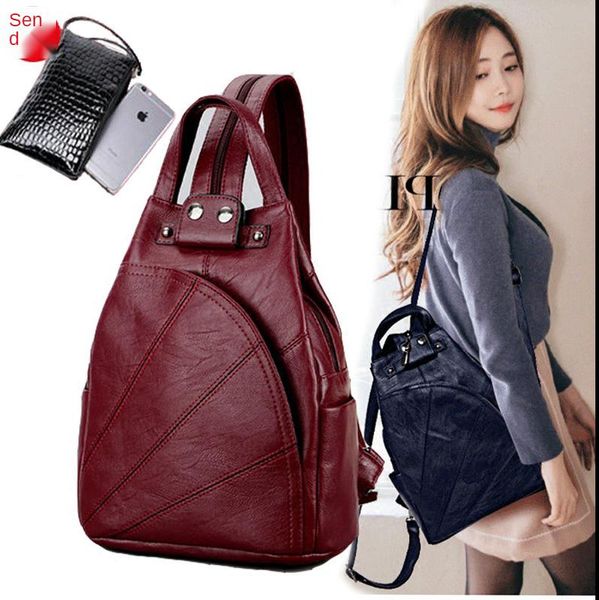 backpack style 2021 shoulder bag women's chest soft leather stitching anti-theft three-purpose multi-functional ladies travel
backpack style 2021 shoulder bag women's chest soft leather stitching anti-theft three-purpose multi-functional ladies travel