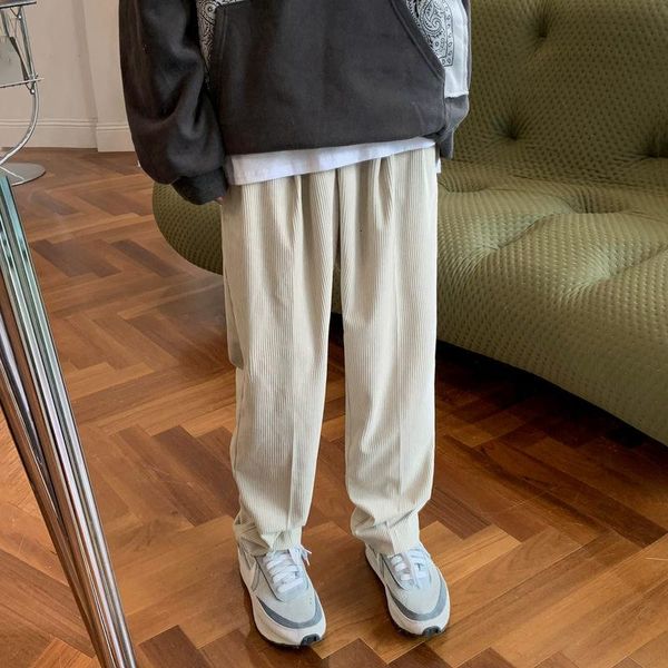 men's pants spring corduroy fashion retro casual wide-leg men streetwear korean loose straight mens trousers m-2xl, Black
men's pants spring corduroy fashion retro casual wide-leg men streetwear korean loose straight mens trousers m-2xl, Black
