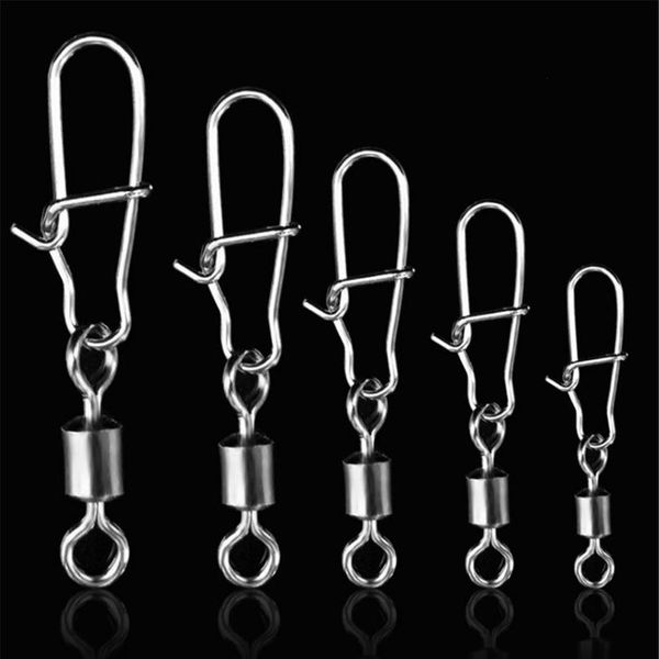 30pcs/lot 2# -10# high speed spinner fishing rolling swivel with fast lock snap hook lure connector bait terminal fishin sqcltj
30pcs/lot 2# -10# high speed spinner fishing rolling swivel with fast lock snap hook lure connector bait terminal fishin sqcltj