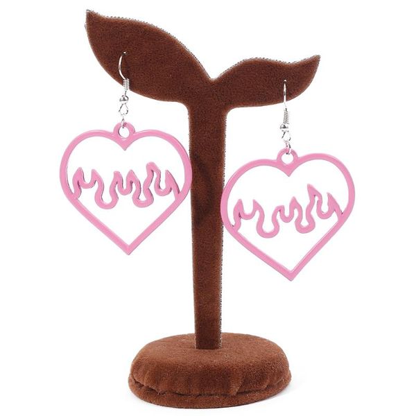 pink love flame earring cute charm fashion earrings for women charm jewelry simple hollow chic party hip-hop accessories gifts, Silver
pink love flame earring cute charm fashion earrings for women charm jewelry simple hollow chic party hip-hop accessories gifts, Silver