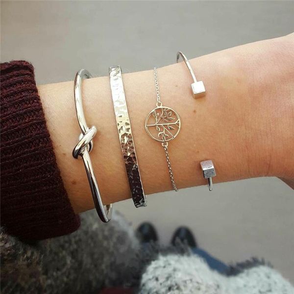 trendy bohemian style bracelets & bangles silver color tree women's charm bracelets knot bangles girl party jewelry, Black
trendy bohemian style bracelets & bangles silver color tree women's charm bracelets knot bangles girl party jewelry, Black