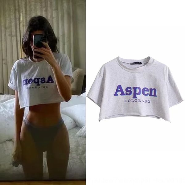 fashion loose short silhouette short sleeve t-shirt for women with exposed navel 20 summer bm lettered coat t-shirt crew neck akjsm, White
fashion loose short silhouette short sleeve t-shirt for women with exposed navel 20 summer bm lettered coat t-shirt crew neck akjsm, White