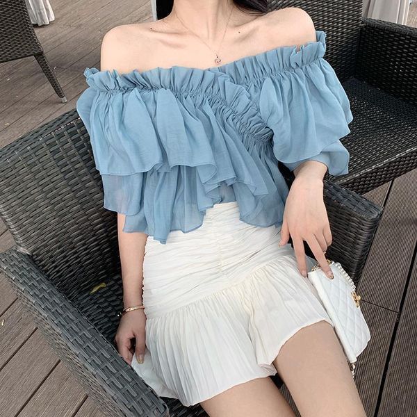 chiffon blouse women summer new off-shoulder office lady casual japan style womens blouse casual irregular hem 2020, White
chiffon blouse women summer new off-shoulder office lady casual japan style womens blouse casual irregular hem 2020, White