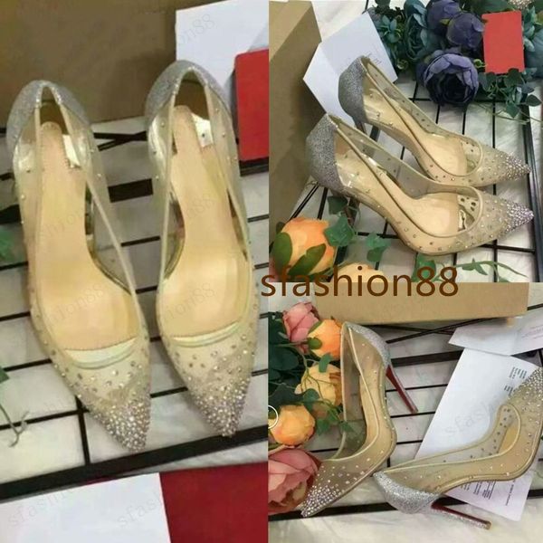 with box women's shoes bridesmaid shoes transparent mesh women's high heels diamond studded stickers red bottom party wedding shoe, Black
with box women's shoes bridesmaid shoes transparent mesh women's high heels diamond studded stickers red bottom party wedding shoe, Black