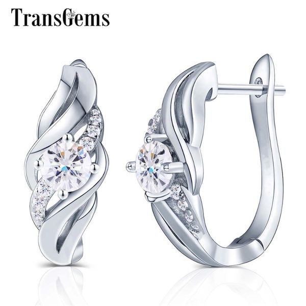 transgems new arrival 10k white gold center 5mm round f colorless moissanite with accents gold earrings daily wear fine jewelry y200620, Golden;silver
transgems new arrival 10k white gold center 5mm round f colorless moissanite with accents gold earrings daily wear fine jewelry y200620, Golden;silver