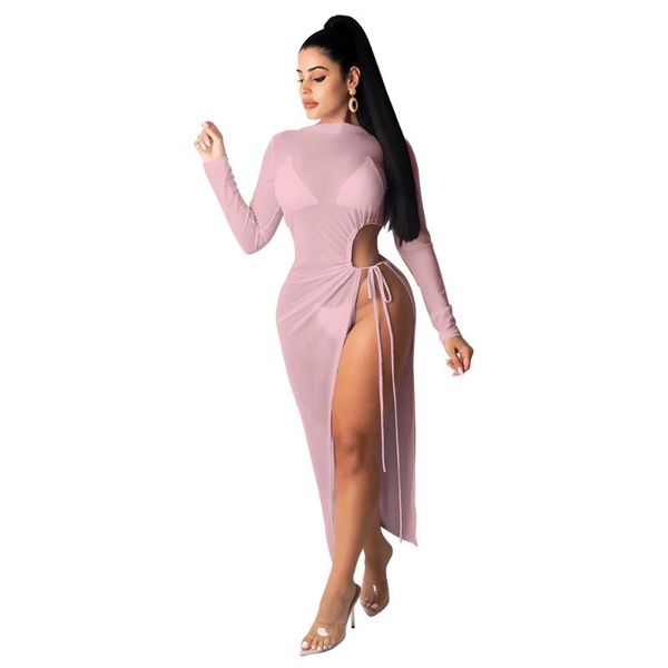 casual dresses high waist hollow out mock neck slit dress celebrity party club bandage long vestidos, Black;gray
casual dresses high waist hollow out mock neck slit dress celebrity party club bandage long vestidos, Black;gray