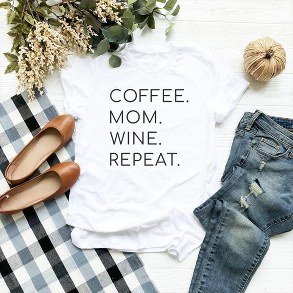 coffee mom wine repeat letters women tshirt casual funny t shirt for lady yong girl tee drop ship s 208, White
coffee mom wine repeat letters women tshirt casual funny t shirt for lady yong girl tee drop ship s 208, White