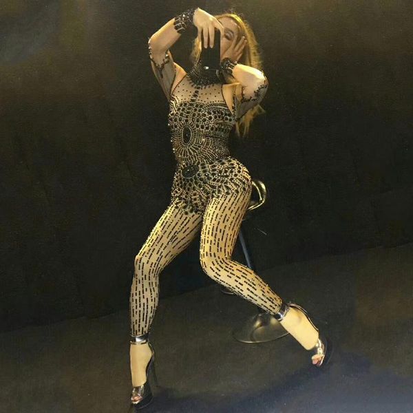 stage black rhinestones jumpsuit women stage performance outfit celebrate glisten crystals costume stretch bodysuit dt307, Black;red
stage black rhinestones jumpsuit women stage performance outfit celebrate glisten crystals costume stretch bodysuit dt307, Black;red