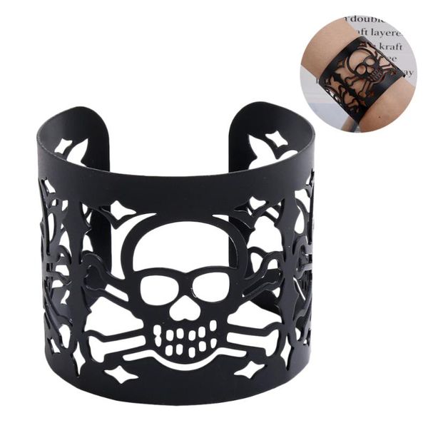 charm bracelets retro open bracelet ghost head patterned bangle hollow-out wristband, Golden;silver
charm bracelets retro open bracelet ghost head patterned bangle hollow-out wristband, Golden;silver
