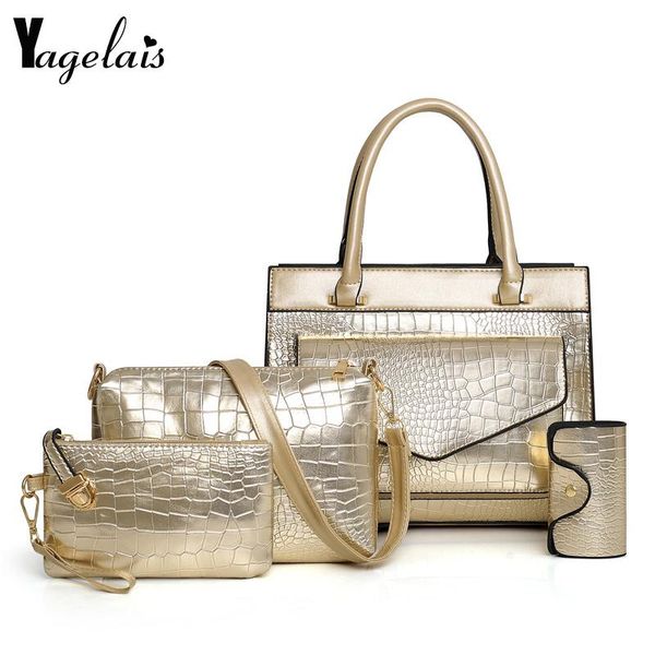 2020 summer luxury fashion four-piece set crocodile pattern leather handbag+crossbody bag+messenger bag+card package
2020 summer luxury fashion four-piece set crocodile pattern leather handbag+crossbody bag+messenger bag+card package