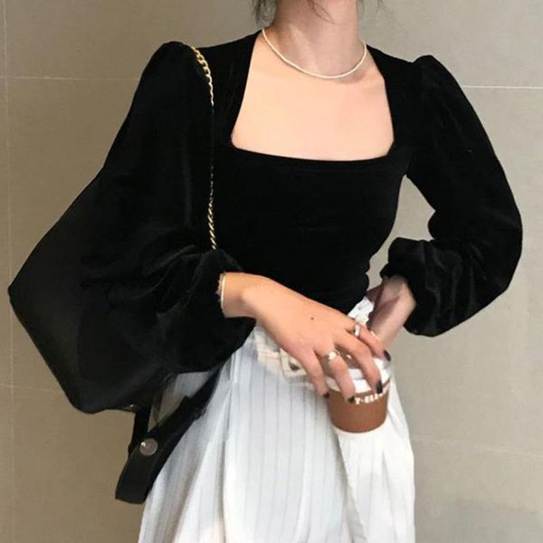 retro blouse women golden velvet puff sleeve shirt autumn spring 2020 chic loose causal shirts mujer de moda 2020, White
retro blouse women golden velvet puff sleeve shirt autumn spring 2020 chic loose causal shirts mujer de moda 2020, White