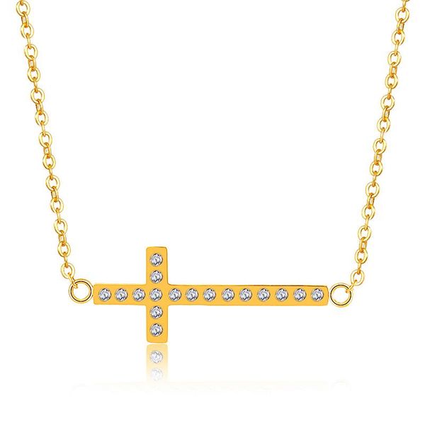 fysara cubic zirconia cross chain necklace for women men stainless steel gold jewelry pendant choker necklaces christian collier bbyohc, Black
fysara cubic zirconia cross chain necklace for women men stainless steel gold jewelry pendant choker necklaces christian collier bbyohc, Black