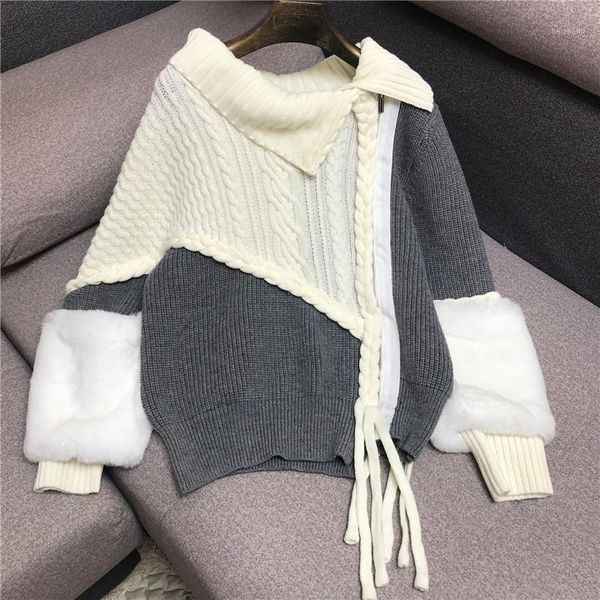 harajuku knitted sweater women's lapel plush loose outer weartrimmed sweaters tweed sweater sweter jersey mujer invierno1, White;black
harajuku knitted sweater women's lapel plush loose outer weartrimmed sweaters tweed sweater sweter jersey mujer invierno1, White;black