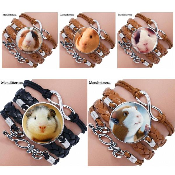 ej glaze multilayer black/brown leather bracelet bangle girls festival gift jewelry for women party guinea pig, Golden;silver
ej glaze multilayer black/brown leather bracelet bangle girls festival gift jewelry for women party guinea pig, Golden;silver