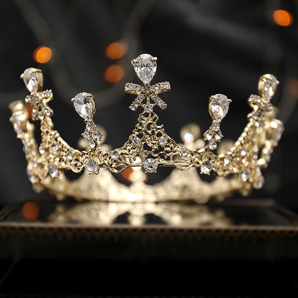 bridal headdress grand korean super fairy baroque princess crown round simple female 18-year-old wedding ceremony, Silver
bridal headdress grand korean super fairy baroque princess crown round simple female 18-year-old wedding ceremony, Silver