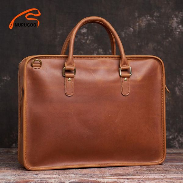 nupugoo vintage men's briefcase genuine leather casual man handbag high capacity shoulder bag for 15.6 inch
nupugoo vintage men's briefcase genuine leather casual man handbag high capacity shoulder bag for 15.6 inch