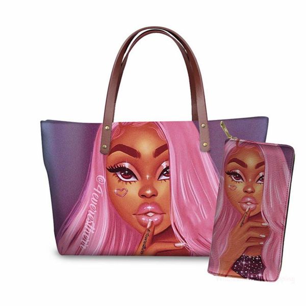 pink beach bags for women black art african american girls shoulder bag ladies 2pcs/set luxury leather purse&handbags sac a main
pink beach bags for women black art african american girls shoulder bag ladies 2pcs/set luxury leather purse&handbags sac a main