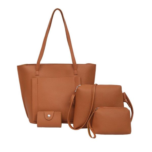 4pcs / set женщины простой pu кожи плеча crossbody сумка женская мода карты сцепления держатель кошелек композитный болса 30% off t417
4pcs / set женщины простой pu кожи плеча crossbody сумка женская мода карты сцепления держатель кошелек композитный болса 30% off t417