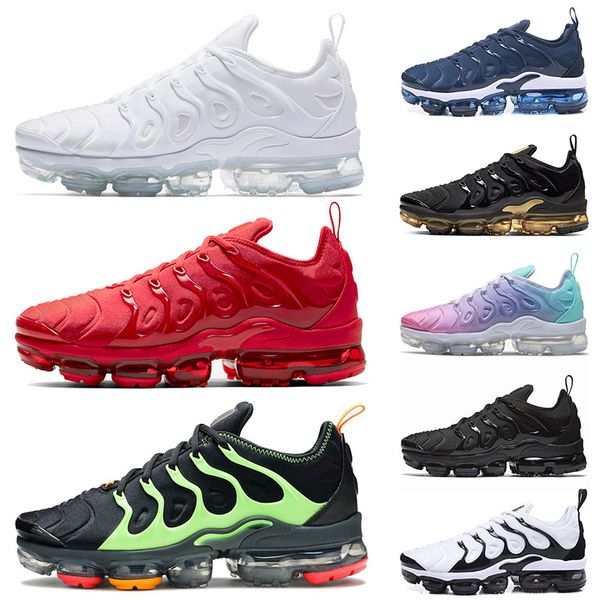 2021 mens womens tn plus running shoes triple white all black lime green metallic air vapor trainers sneakers max size 13, White;red
2021 mens womens tn plus running shoes triple white all black lime green metallic air vapor trainers sneakers max size 13, White;red