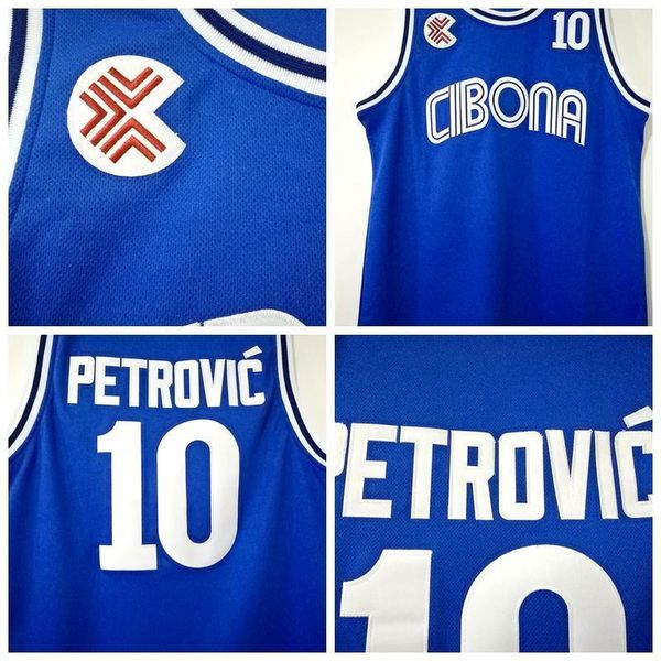 college 10 drazen petrovic jersey hombres baloncesto universidad cibona zagreb jerseys equipo azul deporte calidad superior en, Black
college 10 drazen petrovic jersey hombres baloncesto universidad cibona zagreb jerseys equipo azul deporte calidad superior en, Black