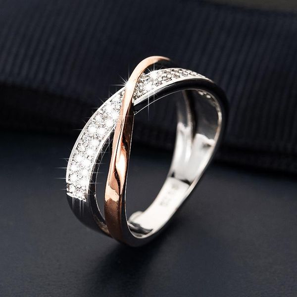 cluster rings classic two tone x crossing finger female fashion micro paved cz crystal women silver color wedding jewelry, Golden;silver
cluster rings classic two tone x crossing finger female fashion micro paved cz crystal women silver color wedding jewelry, Golden;silver
