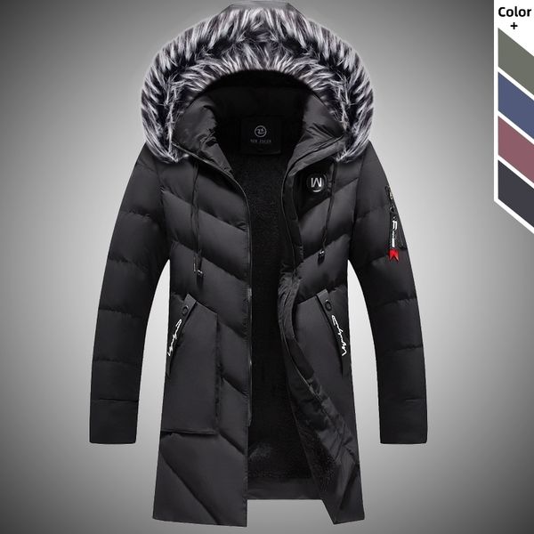 thick men winter long parkas coat men's outdoor warm windbreaker jackets male casual hooded fur collar long outwear coats 201126, Black
thick men winter long parkas coat men's outdoor warm windbreaker jackets male casual hooded fur collar long outwear coats 201126, Black