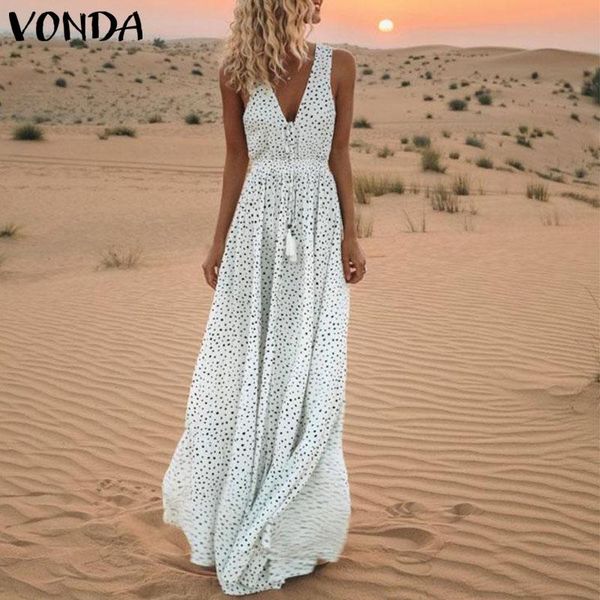 casual dresses vonda bohemian dress women 2021 summer v neck sleeveless dot print floor-length vestidos holiday maxi long plus size, Black;gray
casual dresses vonda bohemian dress women 2021 summer v neck sleeveless dot print floor-length vestidos holiday maxi long plus size, Black;gray