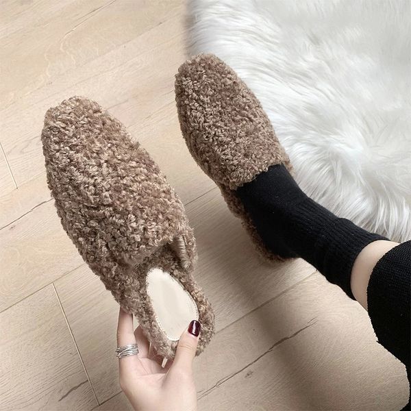 winter women's warm slippers woman indoor shoes curl fur slides ladies flip flops flats comfort lambswool lazy slippers 2021 #090t, Black
winter women's warm slippers woman indoor shoes curl fur slides ladies flip flops flats comfort lambswool lazy slippers 2021 #090t, Black