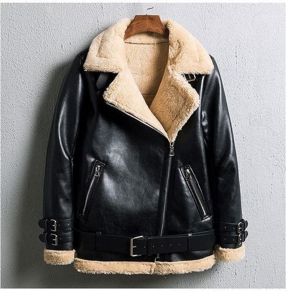 women beige black brown fur faux leather jacket coat with belt turn down collar ladies 2020 winter thick warm oversized coat1
women beige black brown fur faux leather jacket coat with belt turn down collar ladies 2020 winter thick warm oversized coat1