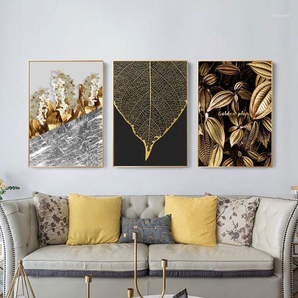 paintings nordic golden abstract leaf flower wall art canvas painting black white feathers poster print picture for living room decor1
paintings nordic golden abstract leaf flower wall art canvas painting black white feathers poster print picture for living room decor1