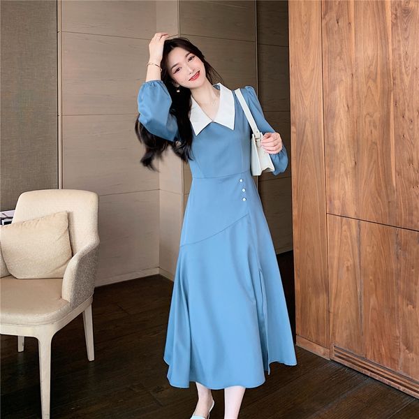 autumn and winter new french lapel stitching contrast color waist slimming split skirt long skirt fashionable temperament long dress for wom, Black;gray
autumn and winter new french lapel stitching contrast color waist slimming split skirt long skirt fashionable temperament long dress for wom, Black;gray