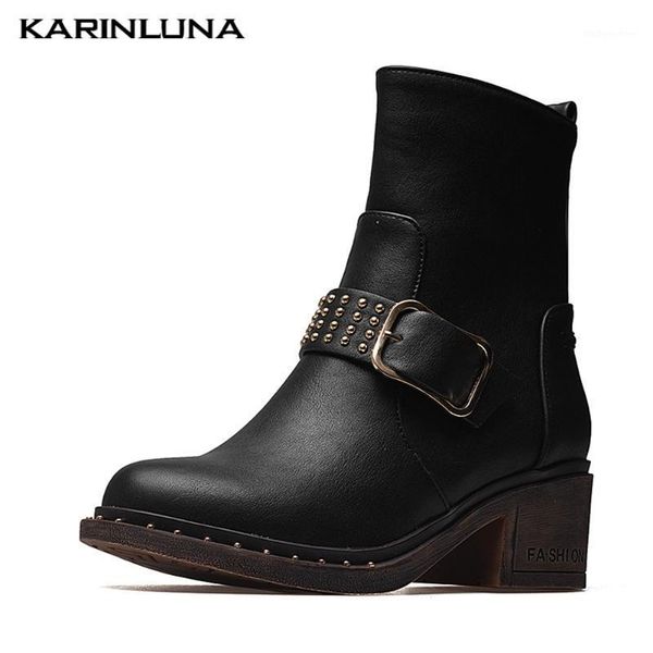 boots karin 2021 arrival woman shoes style mature solid ankel big size 43 metal decoration shoes1, Black
boots karin 2021 arrival woman shoes style mature solid ankel big size 43 metal decoration shoes1, Black