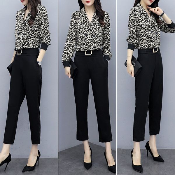 yuxlz 2020 autumn new wide suit pants suit large size women's clothing fashion style elegant western v-neck shirt wide-leg pants leg ag, Gray
yuxlz 2020 autumn new wide suit pants suit large size women's clothing fashion style elegant western v-neck shirt wide-leg pants leg ag, Gray
