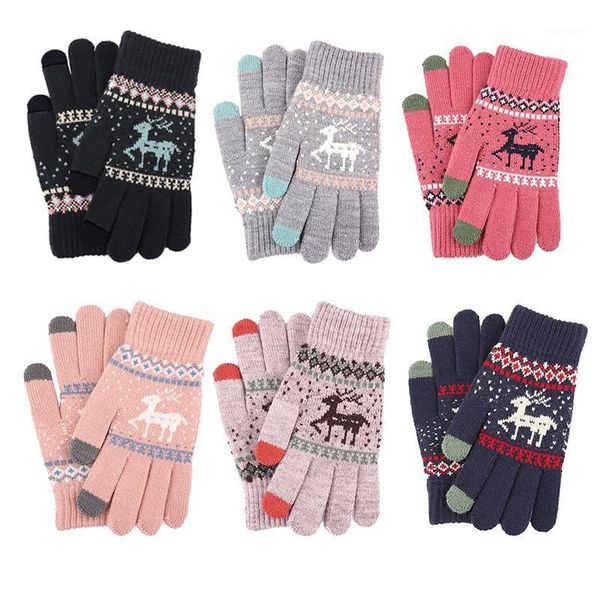 five fingers gloves women vintage christmas deer knitted thicken touch screen glove winter warm snow elk full finger mittens xmas gift·1, Blue;gray
five fingers gloves women vintage christmas deer knitted thicken touch screen glove winter warm snow elk full finger mittens xmas gift·1, Blue;gray